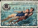 Spain 1974 XVIII World Water Rescue Championship 2 PTA Multicolor Edifil 2202, Scott 1829. Uploaded by Mike-Bell